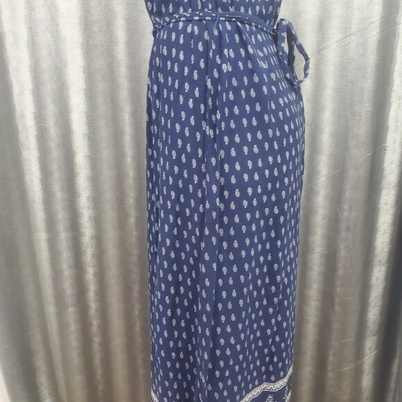 LuLu's Coveted Curated Collected Boho Paisley Low Back Maxi Dress Size M - Picture 13 of 16